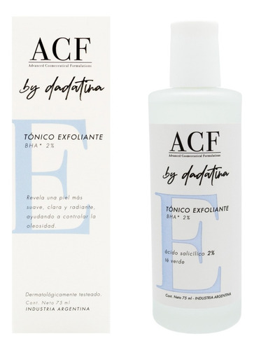 Acf By Dadatina Tonico Exfoliante Acido Salicilico Facial 6c