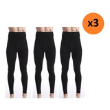 Pack X3 Calzas Termica Hombre Primera Capa Micro Polar