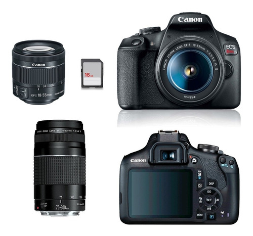 Kit Cámara Fotográfica Semiprofesional Canon 24 Megapixeles