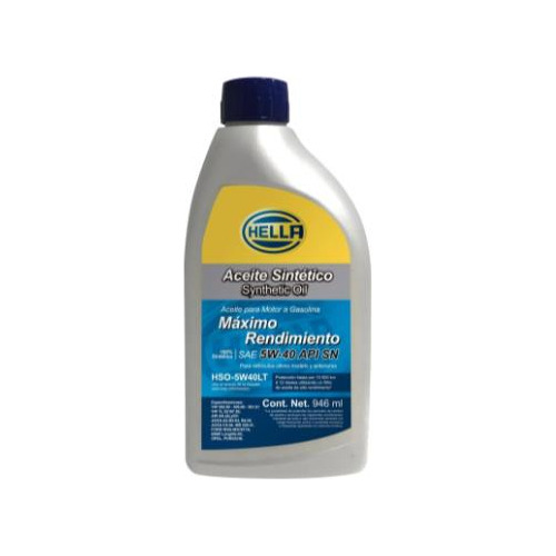 Aceite De Motor 5w40 Sn Sintetico