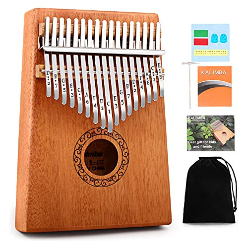 Piano De Pulgar Kalimba, Portátil, 17 Teclas, Piano De...