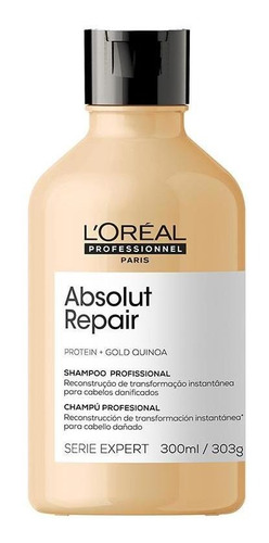Loreal Pro Absolut Repair Gold Quinoa Shampoo 300 Ml+ Brinde