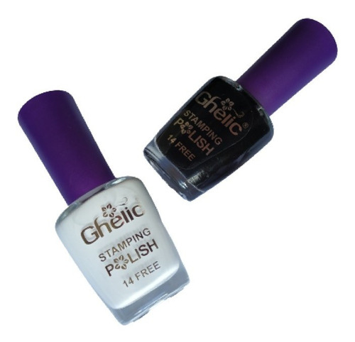 Set De 2 Esmaltes Especiales Para Estampar Ghelic