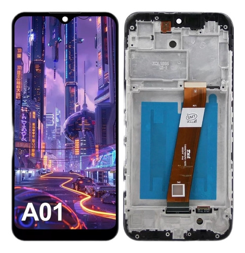 Modulo Para Samsung A01 M Oled Con Marco Instalamos 