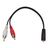 Cable De Audio Bidirecional Rca Macho Miniplug Hembra Gtia