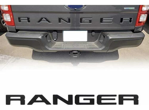 Emblema Ranger Letra 3d No Vinil Tapa Trasera 2019 2020negro