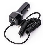 Cargador Celular Para Auto 12v Usb Integrado Micro Usb Black Color Negro