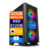 Pc Gamer Cpu Intel I7 10700 / Ssd 512gb / 32gb Memória Ddr4