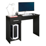 Mesa Escrivaninha Office Para Computador Prisma Wood Black