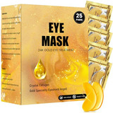 Mascarilla De Ojos De Oro Jhslcha Para Ojeras Y Bolsas, 25 P