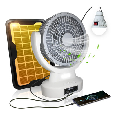 Moreka Ventilador Solar,ventilador Con Panel Solar-7pulgadas | Envío gratis