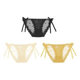 3pcs/set Bragas Mujer Lencería Sexy Ropa Interior Femenina