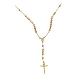 Rosario Jesús Crucificado Oro Laminado 18k