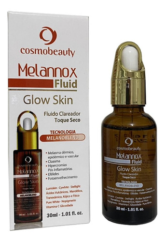 Clareador Facial Mancha Melannox Fluid Glow Skin Cosmobeauty
