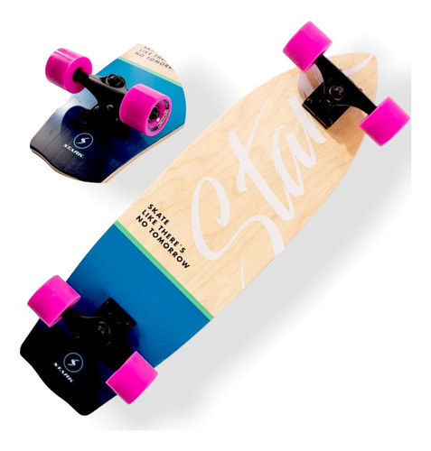 Longboard Profesional Stark Surf Skate Maple Canadiense Lija