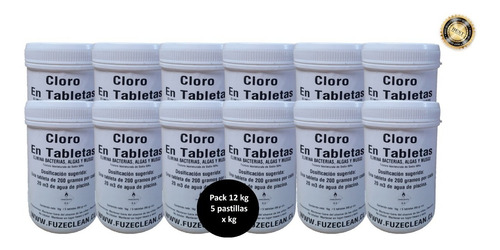 Cloro En Tableta  Caja 12 Kg 