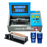 Maquina Grabado Corte Laser Co2 40w + Rotary Graba Cilindros