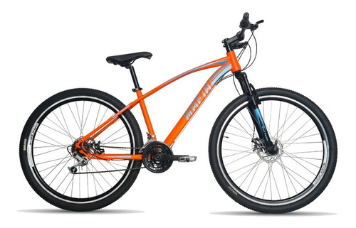 Mountain Bike Black Panther Mafia R29 18v Color Naranja Con Pie De Apoyo