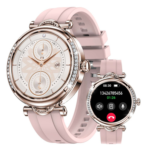 Reloj Inteligente Mujer Moda Deportiva Ritmo Cardíaco Ip67 1