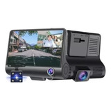 Video Camara Dvr Para Carro 3 Lentes Frontal Reversa Interno