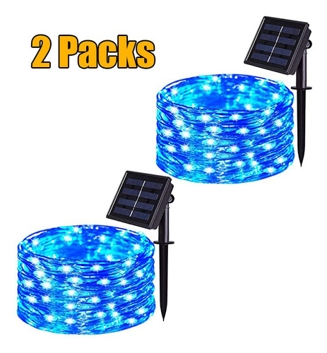 2packs 30m 300led Solar Luz De La Tira Para La Decoración De