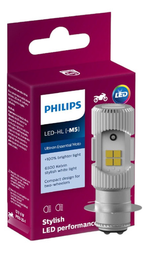 Led Philips Hl Moto M5 12v Ultinon 6500k Culote Bosch