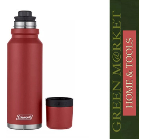 Termo Coleman Matero De Acero Inoxidable 1.2l Rojo