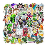 Pack 50 Stickers Pegatinas Rick And Morty Notebook Regalos