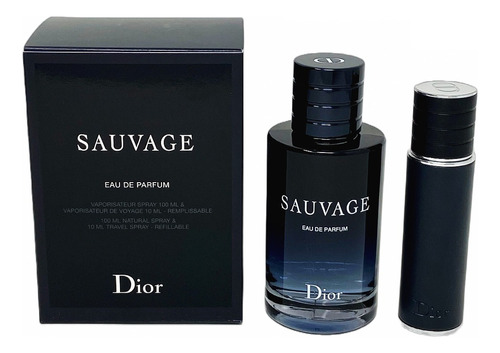 Dior Sauvage Set De 2 Pz Con Miniatura Para Hombre