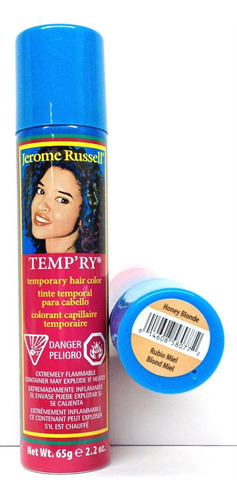 Temp'ry Tinte Temporal Para Cabello Tono Honey Blonde 65 Gr
