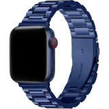 Malla Y Funda P/ Apple Watch 42/44/45mm S-8/7/6/5/4/3/2 Azul