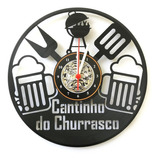 Relógio Disco De Vinil, Área De Churrasco, Decoração, Retrô