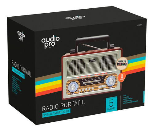 Radio Retro Bluetooth Audiopro Ap02055