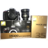 Nikon D5300 + Lente 35mm 1.8 Dx Autofocus + 2 Tripodes Y Más