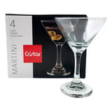 Set De 4 Copas Martini Con Caja