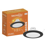 Lampara Inteligente Wifi Empotrable Plafon Tecnolite Color Negro