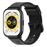 Capa Preta Smartwatch Zeblaze Gts 3, Moldura Preta, Design De Pulseira Esportiva