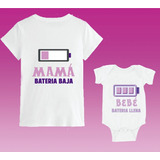 Combo Remera Mamá Y Body Bebé . Diseños Nena