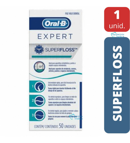 Fio Dental Superfloss Oral B - 50 Unidades
