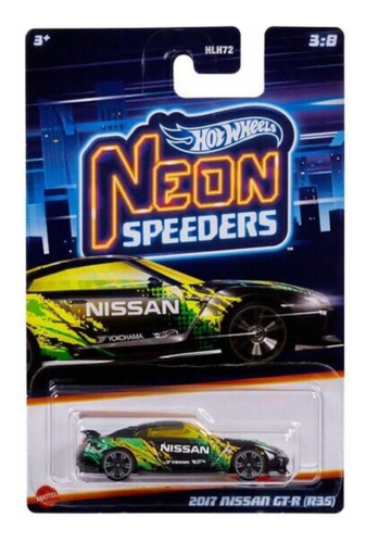 Hot Wheels Neón Speeders 2017 Nissan Gt-r (r35) Exclusivousa