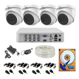 Kit Cctv 8ch 4 1080 Domo Audio Metal 100mts Utp 2tb