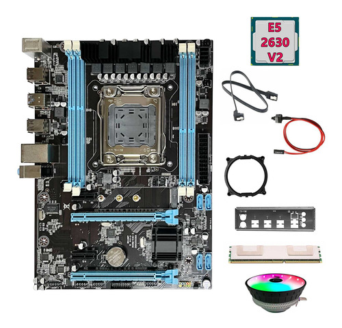 Placa Base X79+cpu E5 2630 V2+ddr3 4 G Recc Ram+ventilador+