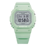 Reloj Mujer Casio Bgd-565sc-3dr Baby-g Color De La Correa Verde Color Del Bisel Verde Color Del Fondo Plateado