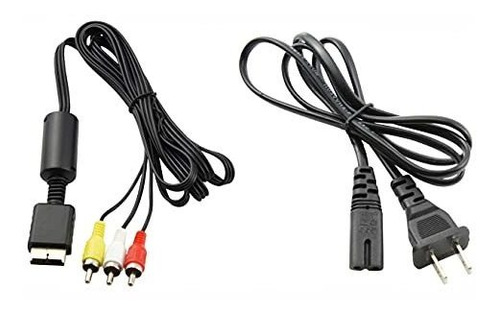 Adaprtador Ac Y Video Rca Wirelessfinest Para Ps1-3 -negro