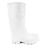 Bota Bata Jardinera Pvc Hule Plástico Blanca Limpieza