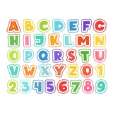 Adesivo Parede Infantil Alfabeto Números Abc Abecedário 15cm