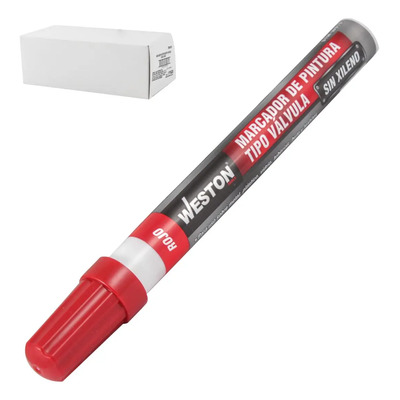 Marcador De Pintura Tipo Válvula Rojo Rojo
