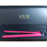 Plancha Pelo Alisadora Metálica / De Goma Soleil Profesional Color Rosa