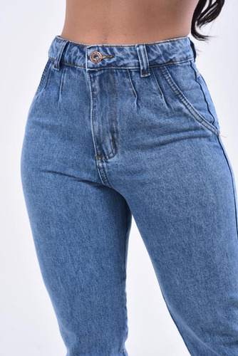 Calça Jeans Feminina Mom Sem Lycra 