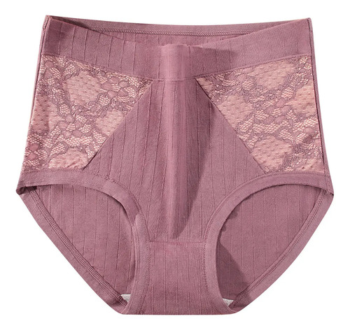 Bragas P De Encaje Liso For Mujer, Talla Grande, Cintura Al